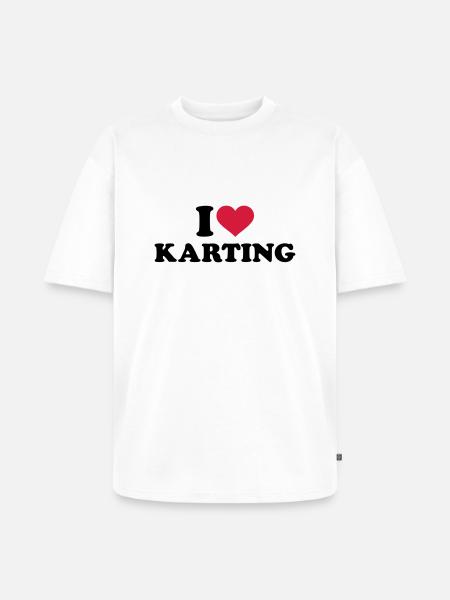 Karting - Unisex Premium Oversized Bio T-Shirt - Weiß