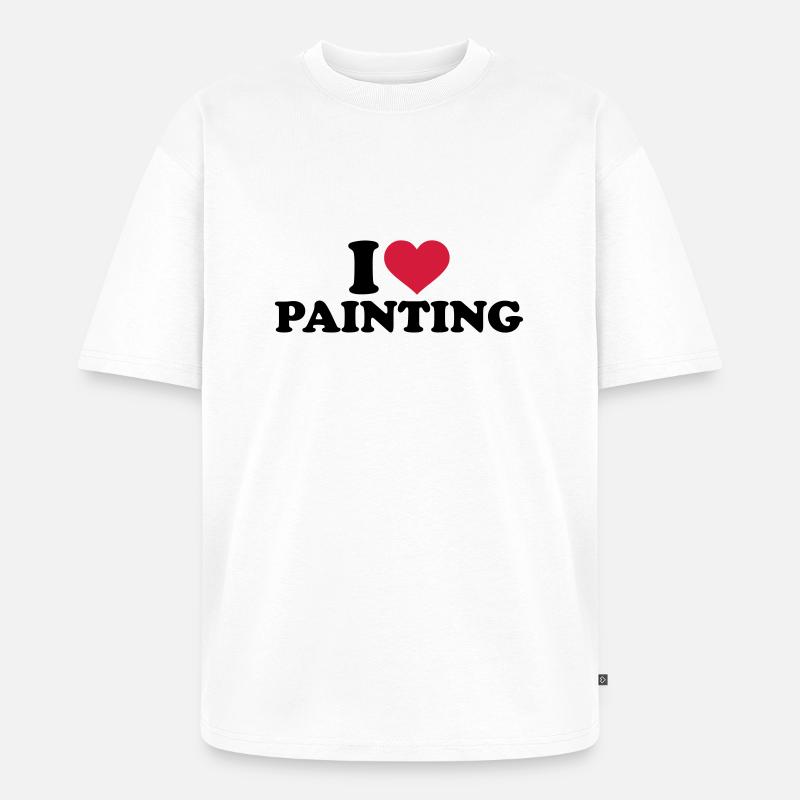 Malen - Unisex Premium Oversized Bio T-Shirt - Weiß