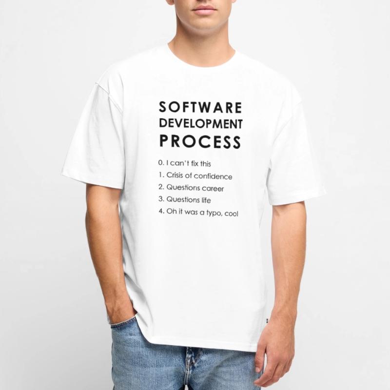 Software Development Process Unisex Premium Oversized Organic T-Shirt