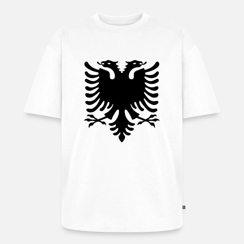 adler design - Unisex Premium Oversized Bio T-Shirt - Weiß
