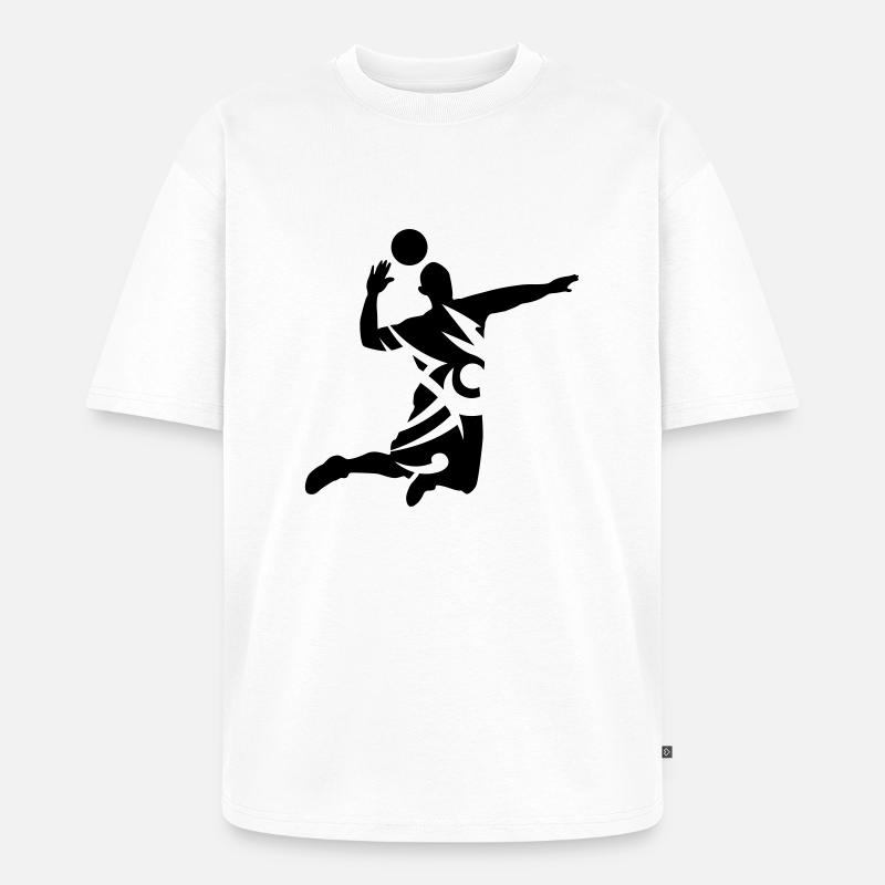 volleyball - Unisex Premium Oversized Bio T-Shirt - Weiß