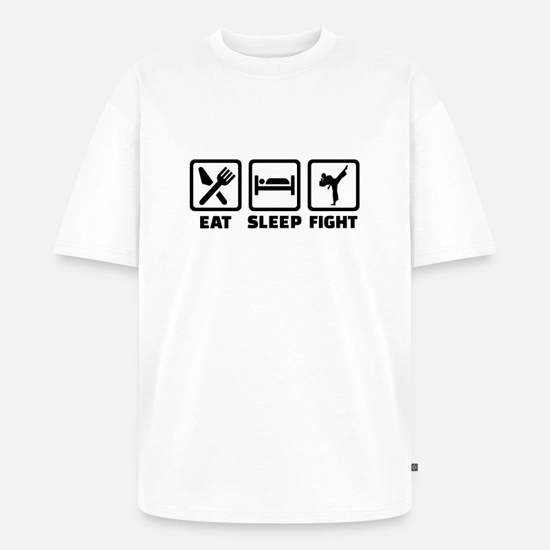 Karate - Unisex Premium Oversized Bio T-Shirt - Weiß
