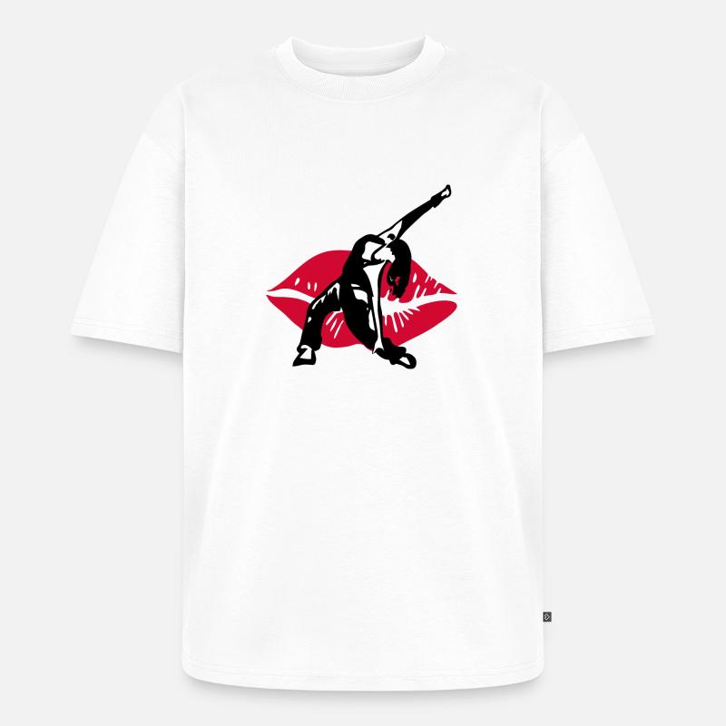 DanceLipps - Unisex Premium Oversized Bio T-Shirt - Weiß