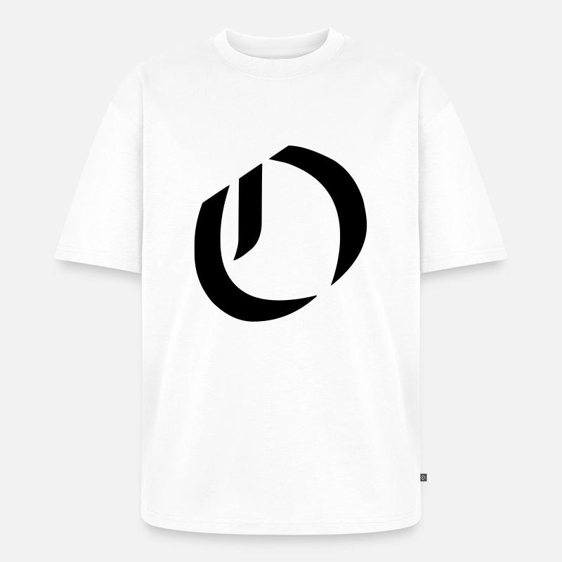 O - T-shirt Premium bio oversize Unisexe - blanc