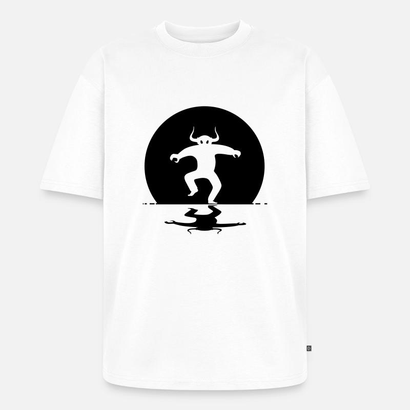 DancingDevil - Unisex Premium Oversized Bio T-Shirt - Weiß