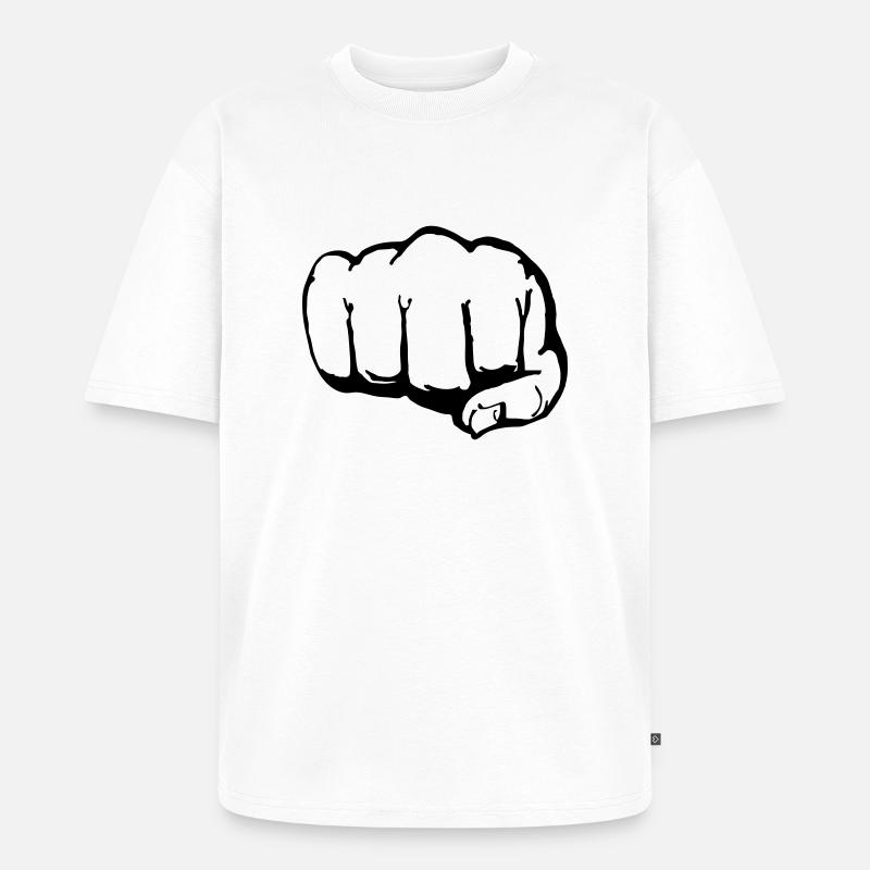 Faust (1c) - Unisex Premium Oversized Bio T-Shirt - Weiß