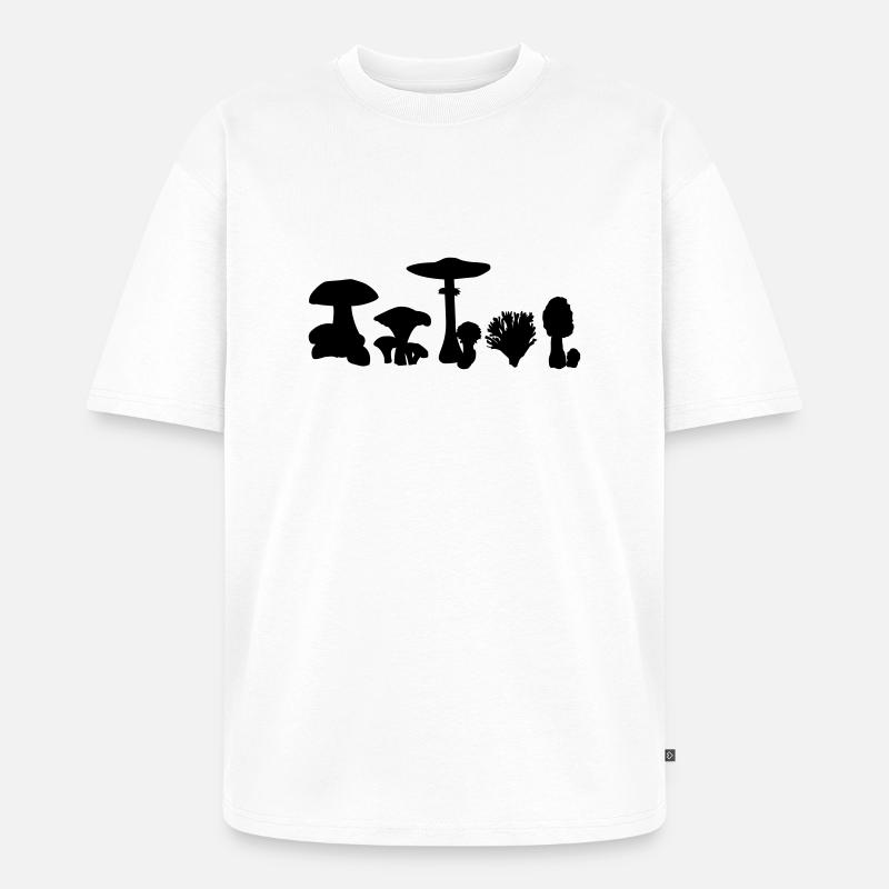 Pilz - Unisex Premium Oversized Bio T-Shirt - Weiß