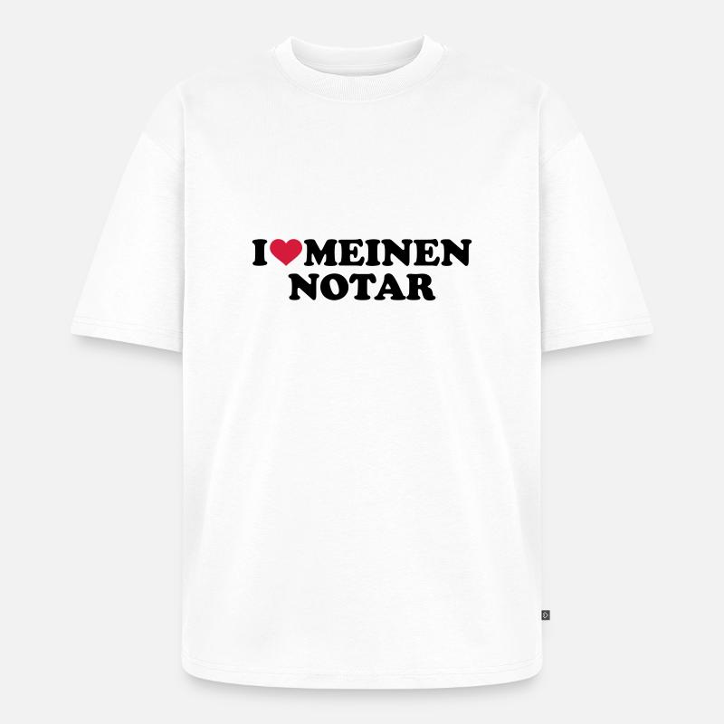 Notar - Unisex Premium Oversized Bio T-Shirt - Weiß