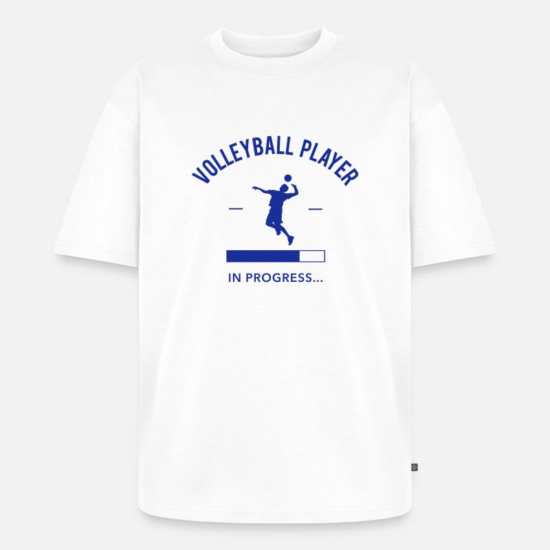 Volleyball Player loading - Unisex Premium Oversized Bio T-Shirt - Weiß