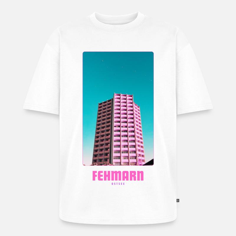 Fehmarn _ Ostsee  - Unisex Premium Oversized Bio T-Shirt - Weiß