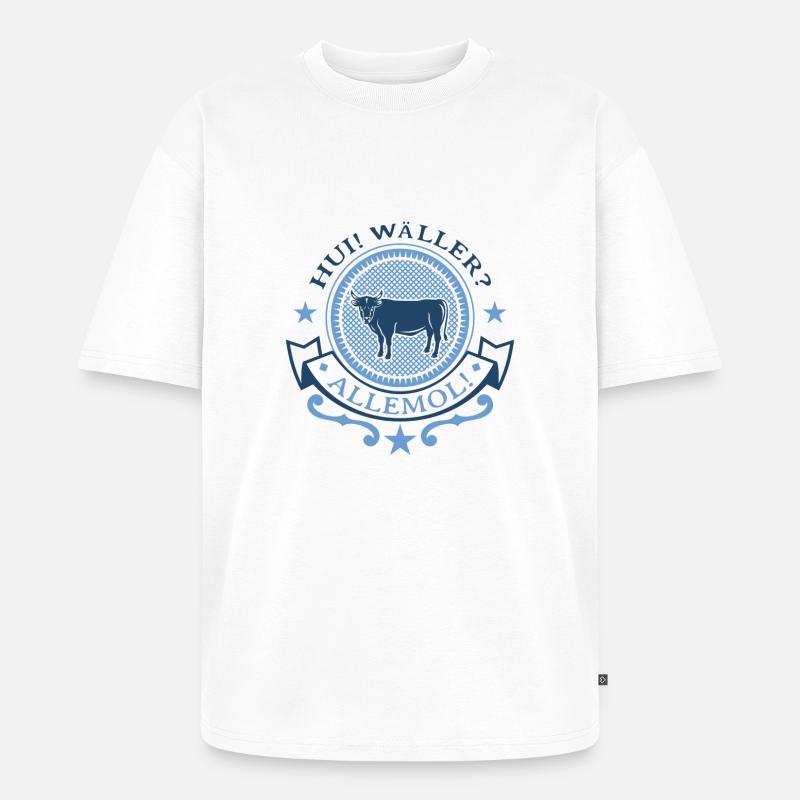 Heimat bedeutet Westerwald GESCHENK - Unisex Premium Oversized Bio T-Shirt - Weiß