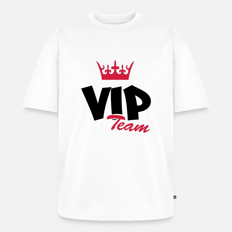 vip_team2 - Unisex Premium Oversized Bio T-Shirt - Weiß
