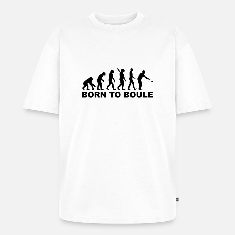 Boule Evolution - Unisex Premium Oversized Organic T-Shirt - white