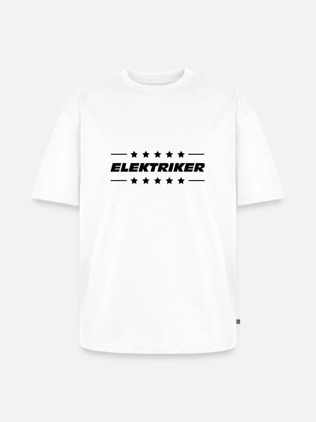 Electrician / Electricity / Elektriker / Strom - Unisex Premium Oversized Organic T-Shirt - white