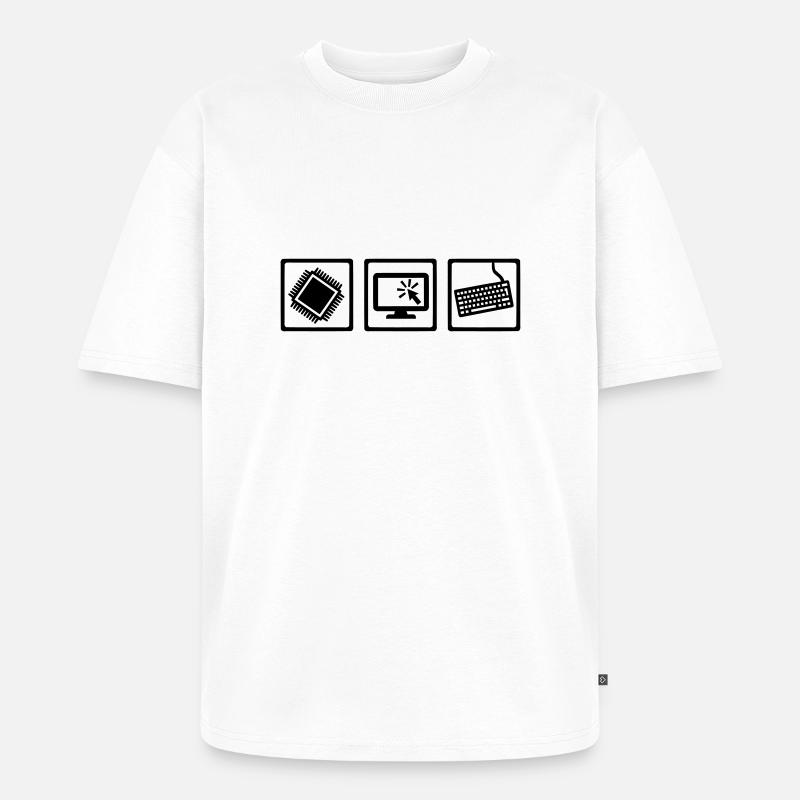 Programmierer - Unisex Premium Oversized Bio T-Shirt - Weiß
