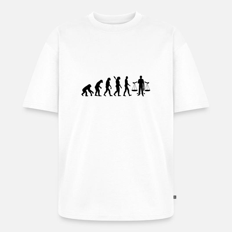 Evolution ANWALT JURA Black - Unisex Premium Oversized Organic T-Shirt - white