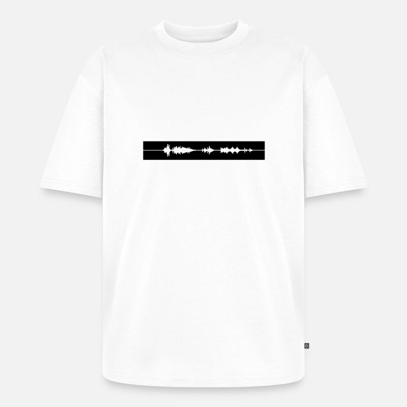 DUBSTEP,ELECTRO,MINIMAL,TECHNO,TANZEN,MUSIK,EDM - Unisex Premium Oversized Bio T-Shirt - Weiß