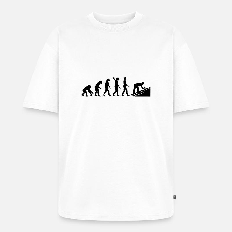 Dachdecker - Unisex Premium Oversized Bio T-Shirt - Weiß