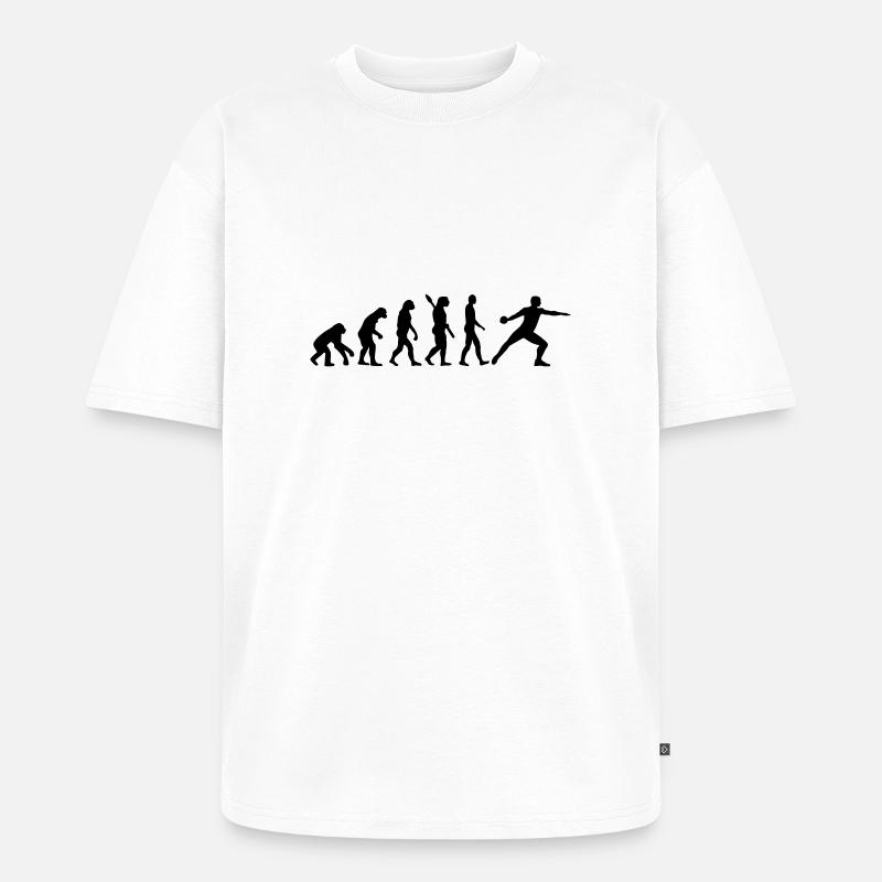 Diskuswurf - Unisex Premium Oversized Bio T-Shirt - Weiß