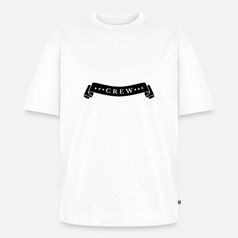 crew_banner - Unisex Premium Oversized Bio T-Shirt - Weiß