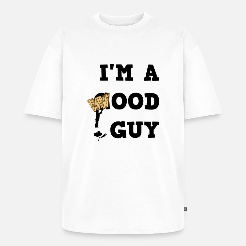 I'm a Wood Guy - Unisex Premium Oversized Bio T-Shirt - Weiß