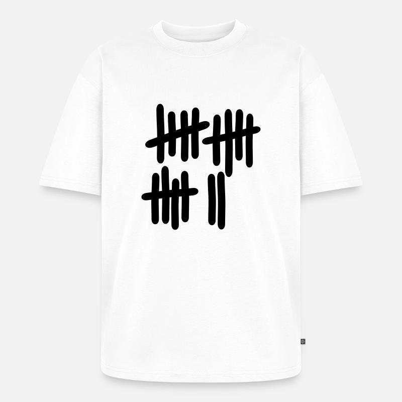 17 - Nummer - Unisex Premium Oversized Bio T-Shirt - Weiß