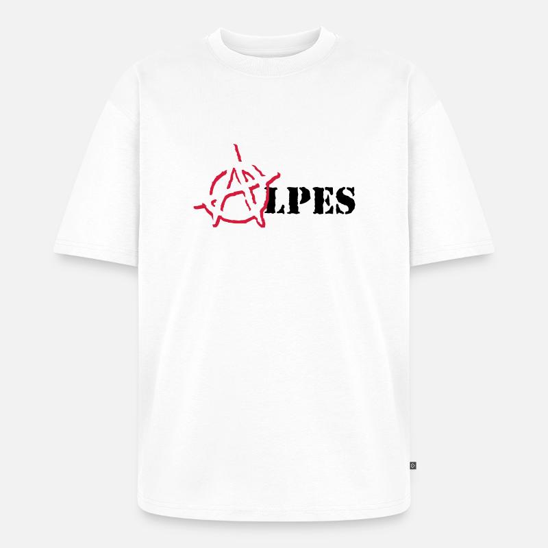 Anarchy Alpen - Unisex Premium Oversized Bio T-Shirt - Weiß