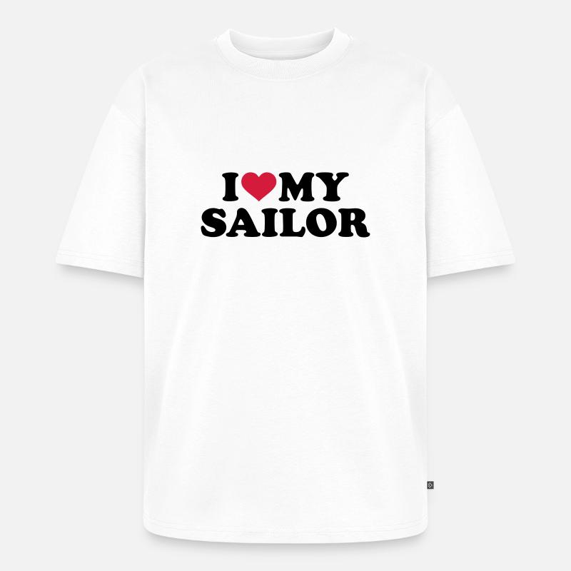 Matrose - Unisex Premium Oversized Bio T-Shirt - Weiß