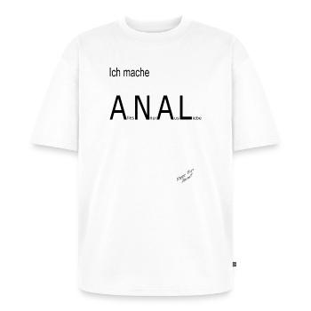 Alles Nur Aus Liebe - Unisex Premium Oversized Bio T-Shirt - Weiß - Vorne - Thijin (182cm) & Selfina (174cm)