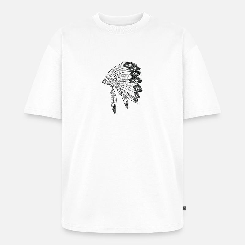 Apache - Unisex Premium Oversized Bio T-Shirt - Weiß