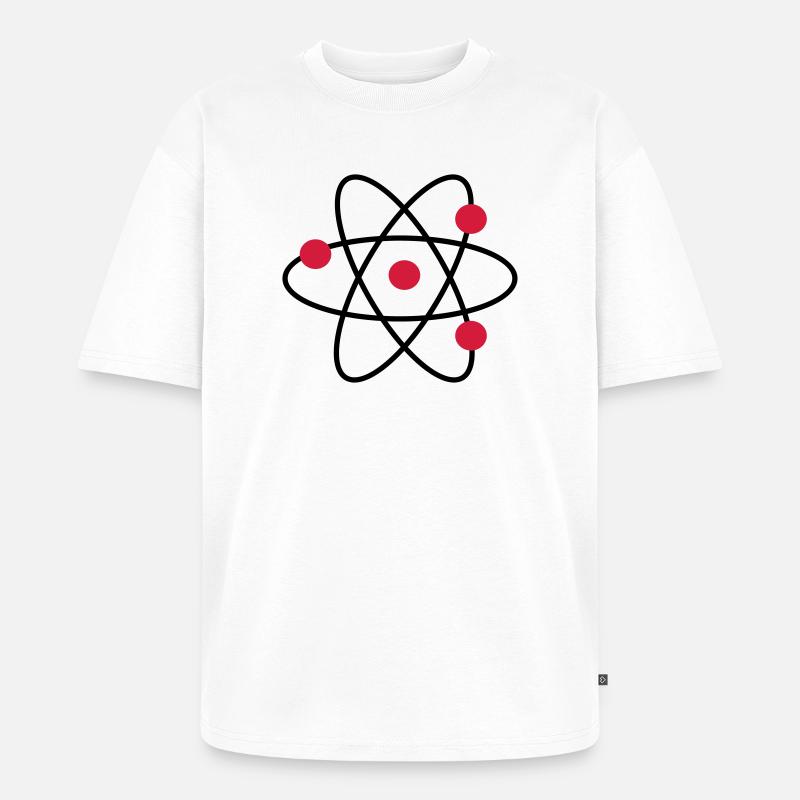 Atom - Unisex Premium Oversized Bio T-Shirt - Weiß