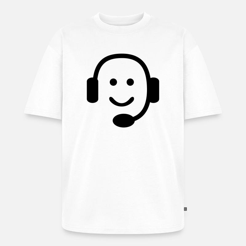 Nerd - Unisex Premium Oversized Bio T-Shirt - Weiß
