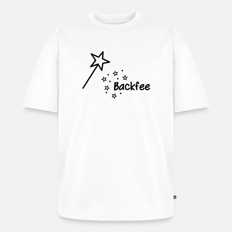 Backfee - Freude am Backen - Unisex Premium Oversized Bio T-Shirt - Weiß