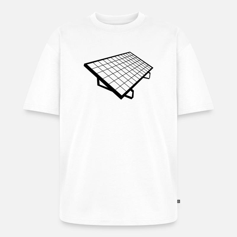 solar panel Solar System - Unisex Premium Oversized Organic T-Shirt - white