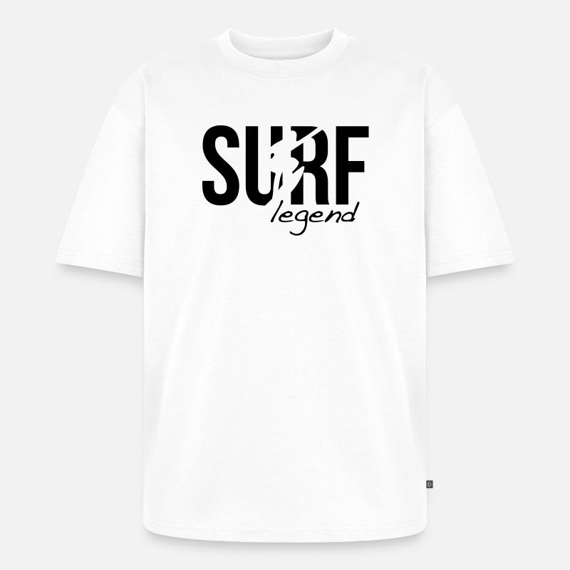 surffaus surffailla surf - Premium unisex Oversized luomu-t-paita - valkoinen