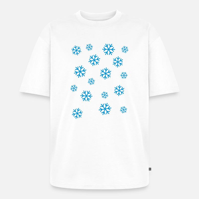 Snow - Unisex Premium Oversized Bio T-Shirt - Weiß