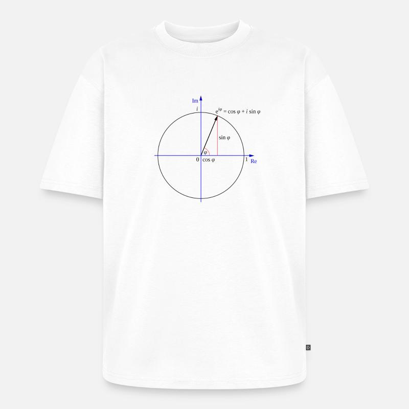 Eulers Formel - Unisex Premium Oversized Bio T-Shirt - Weiß