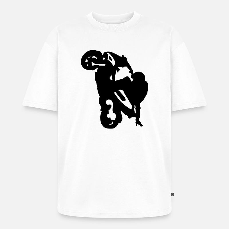 Stunt Roller - Unisex Premium Oversized Bio T-Shirt - Weiß