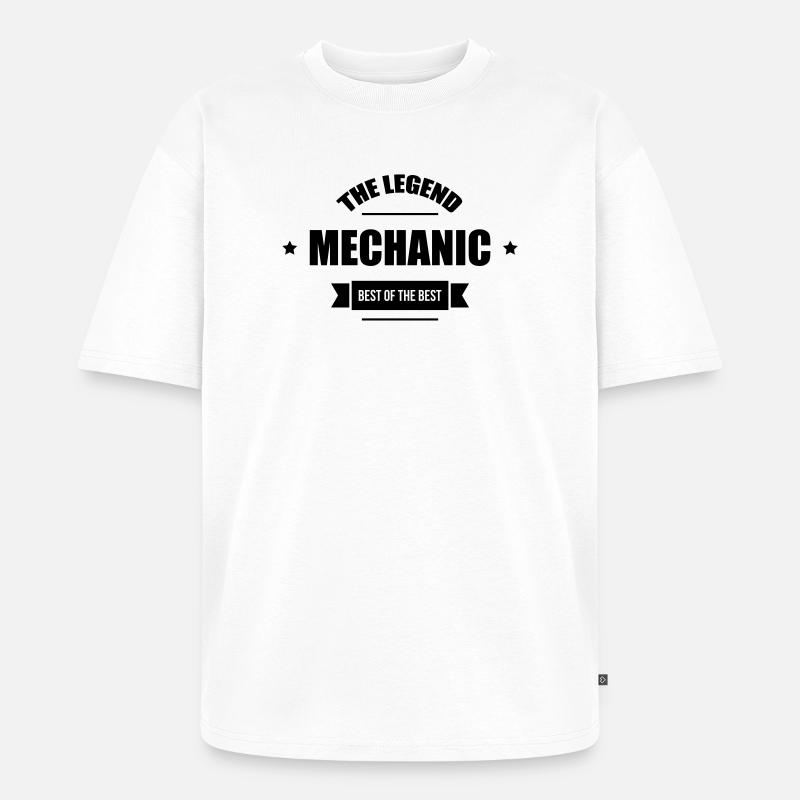 Mechanic - Unisex Premium Oversized Bio T-Shirt - Weiß