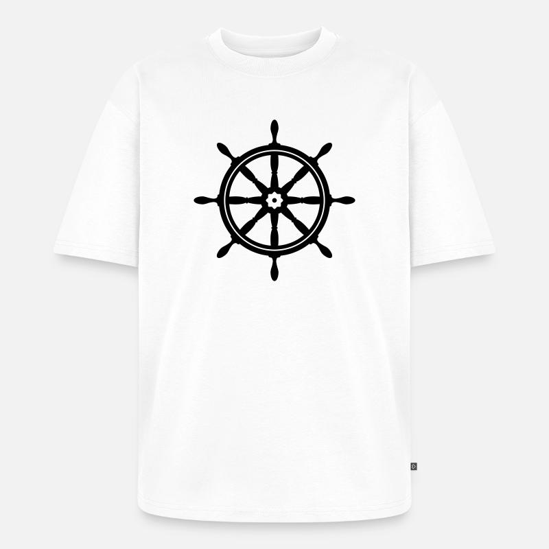 Boot Rad - Unisex Premium Oversized Bio T-Shirt - Weiß