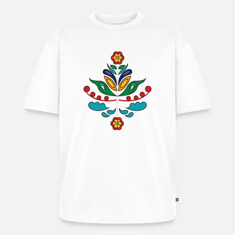 Kurbits in Farbe - Unisex Premium Oversized Bio T-Shirt - Weiß