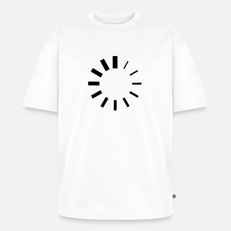 Loading - Logo - Unisex Premium Oversized Bio T-Shirt - Weiß