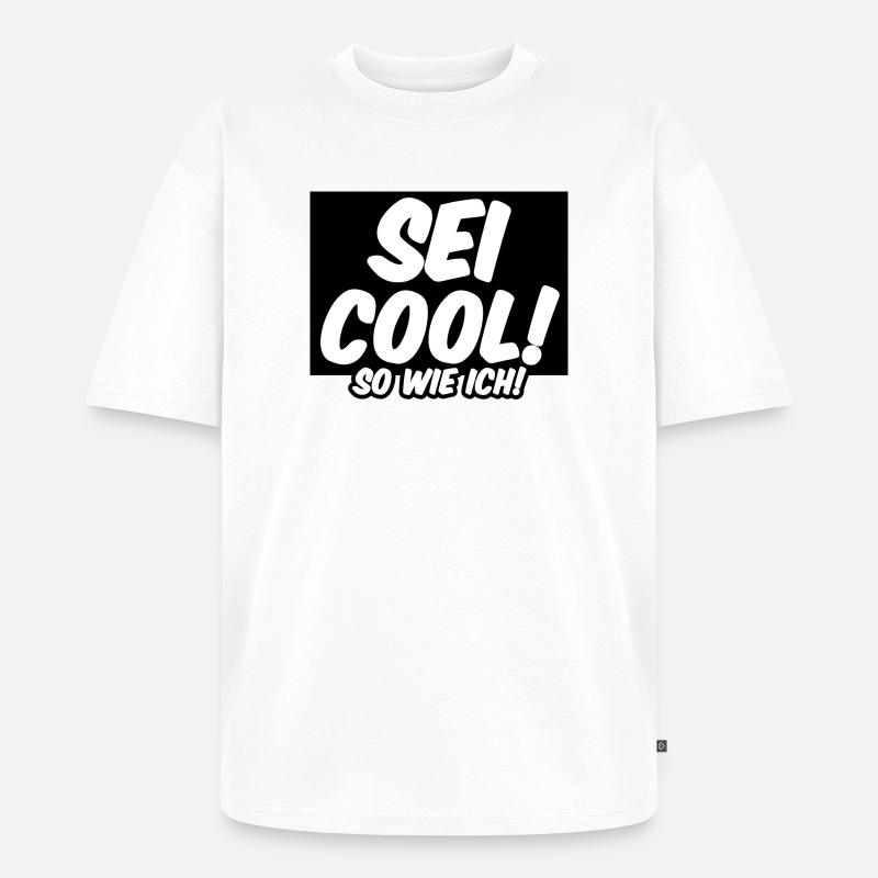 Cool Freunde Freundschaft Statement Sprüche - Unisex Premium Oversized Bio T-Shirt - Weiß