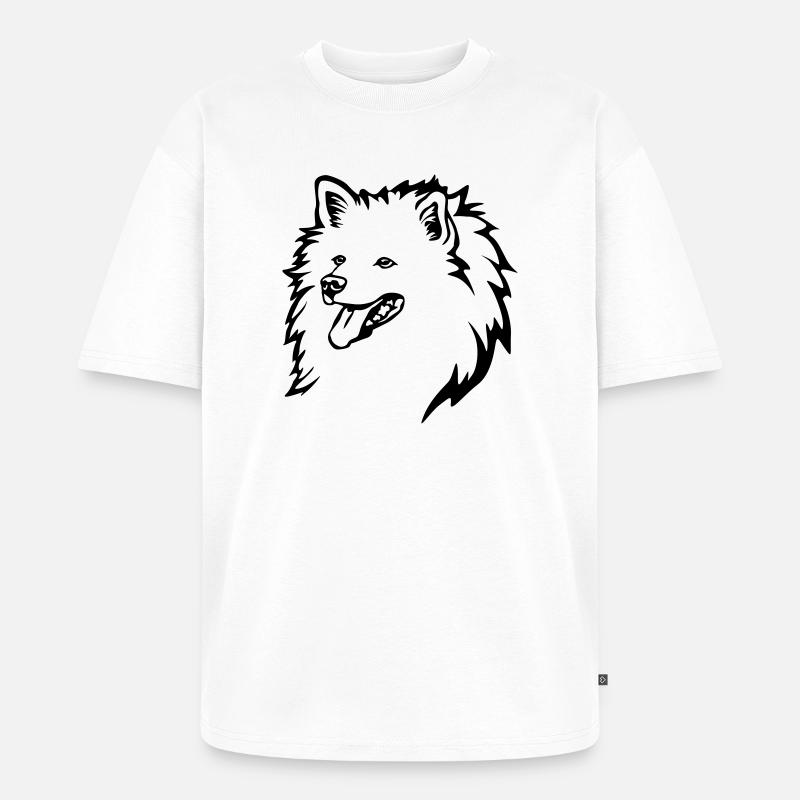 Spitz Kopf - Unisex Premium Oversized Bio T-Shirt - Weiß