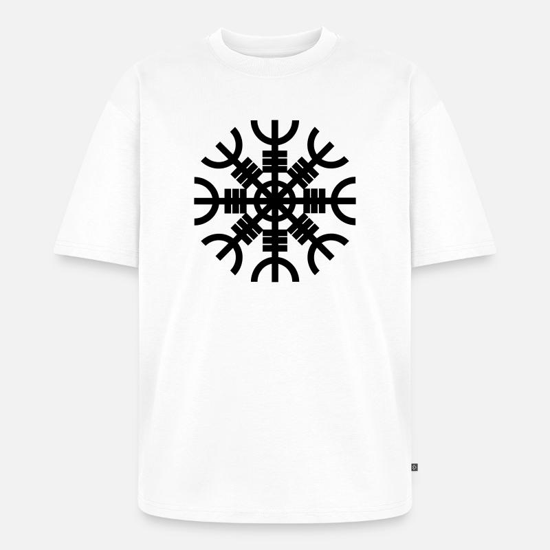Helm der Ehrfurcht - Unisex Premium Oversized Bio T-Shirt - Weiß