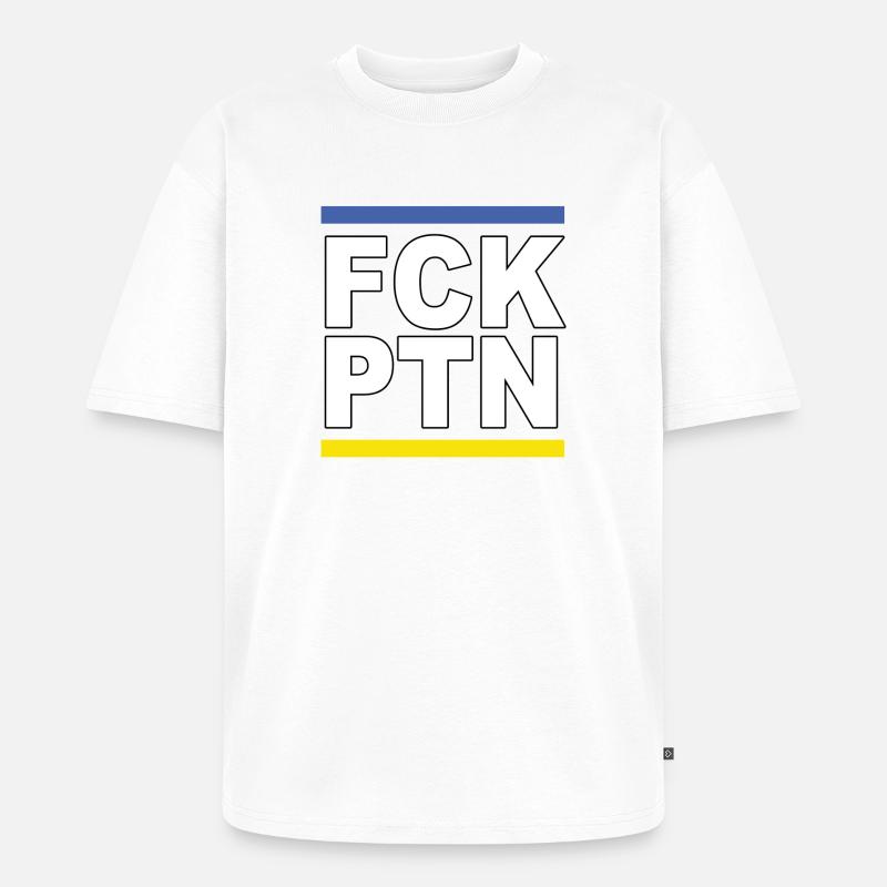 FCK PTN - Unisex Premium Oversized Bio T-Shirt - Weiß