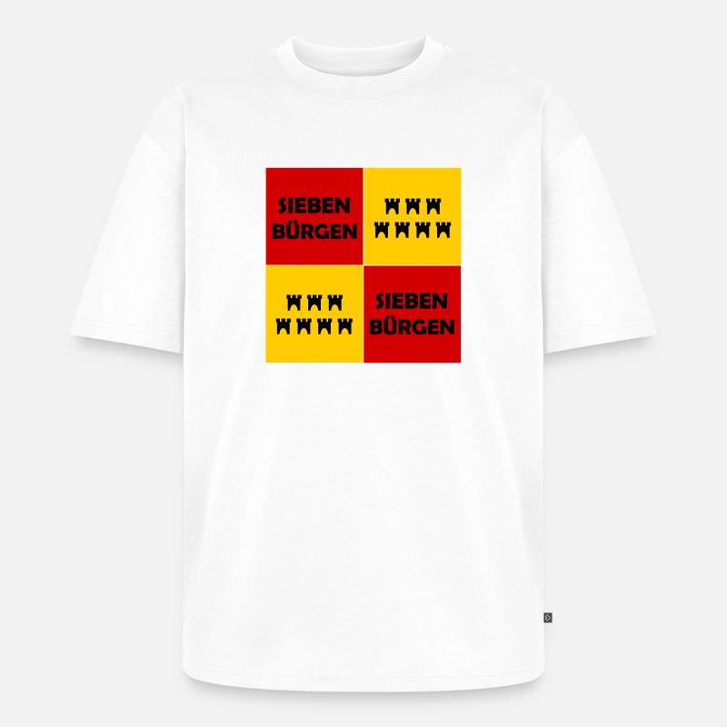 Der Siebenbürger - Unisex Premium Oversized Bio T-Shirt - Weiß