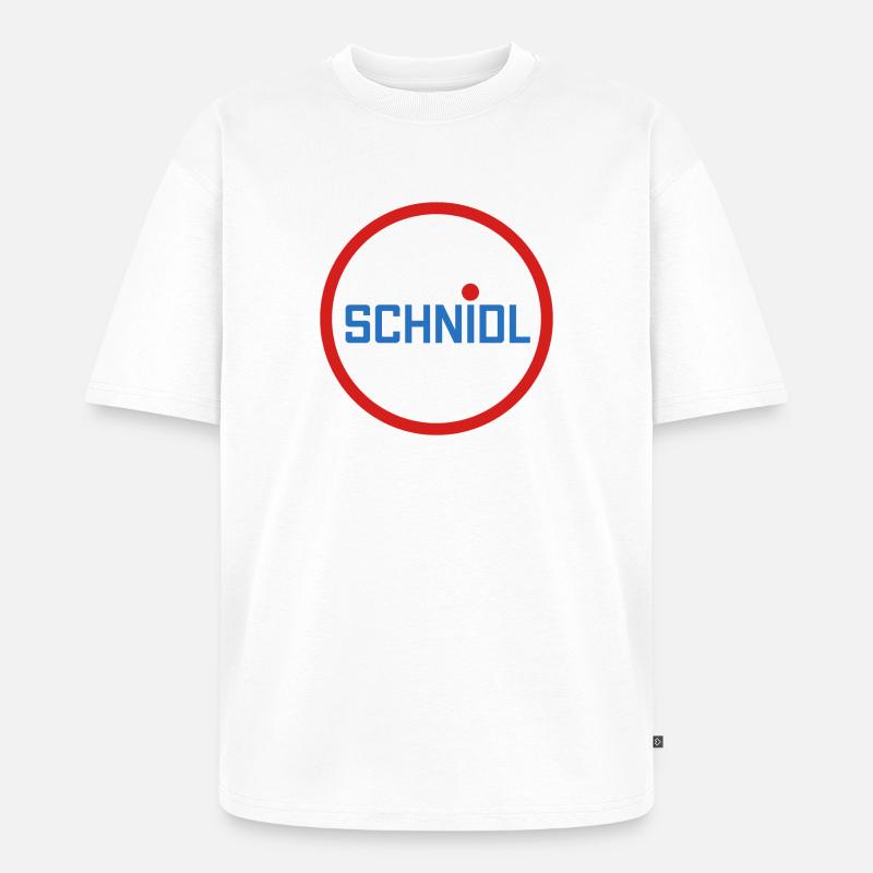 Schnidel Penis Puller Wurst - Unisex Premium Oversized Bio T-Shirt - Weiß