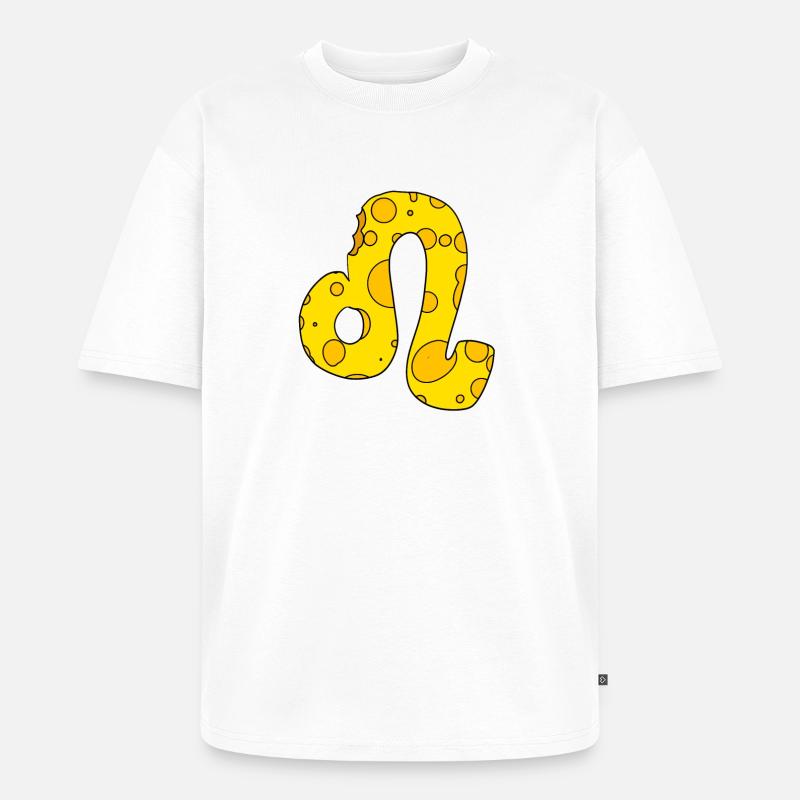 Sternzeichen Löwe - Unisex Premium Oversized Bio T-Shirt - Weiß