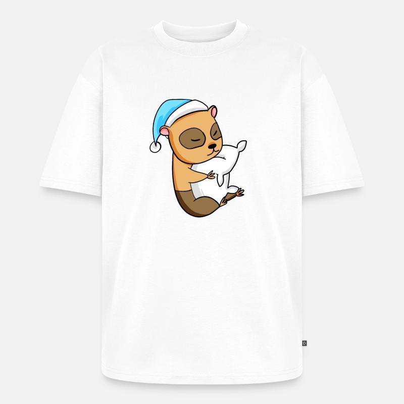 Cochon d’Inde Bébé - T-shirt Premium bio oversize Unisexe - blanc